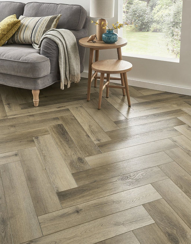 EvoCore Premium Herringbone - Natural English Oak