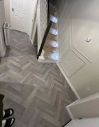 moderna dove oak herringbone