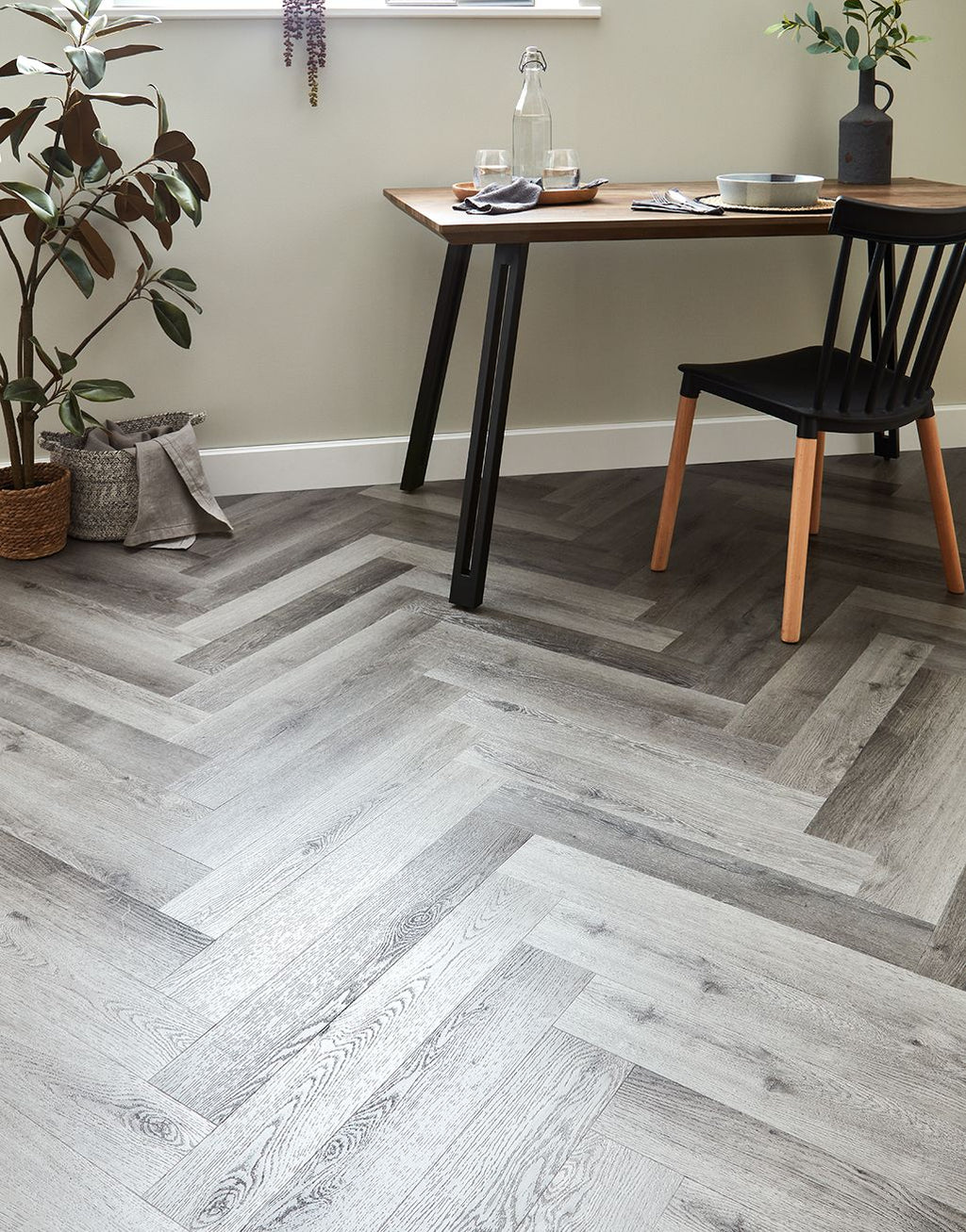 Artisan Herringbone - Driftwood Grey Oak