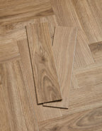 elegance herringbone butterscotch oak