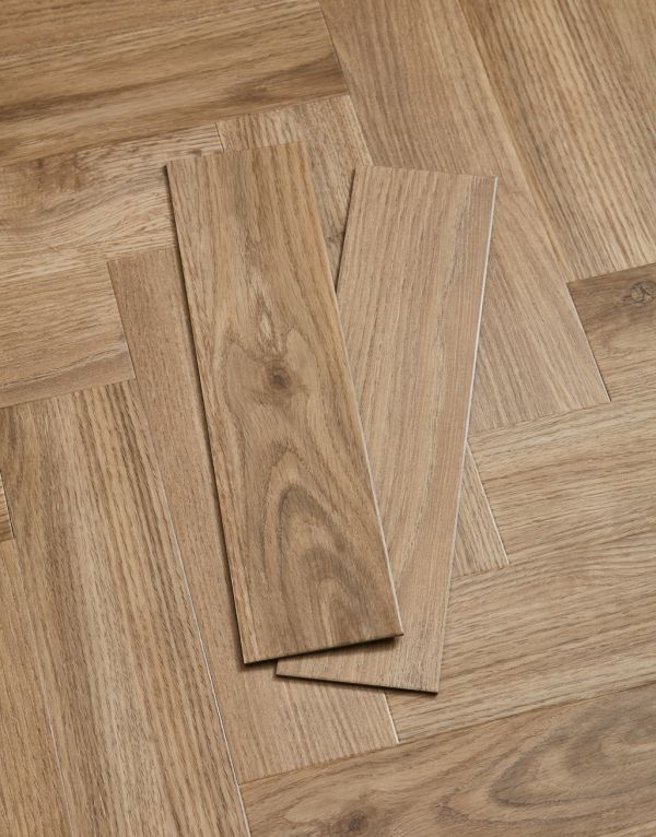 elegance herringbone butterscotch oak