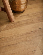 signature chevron natural honey oak