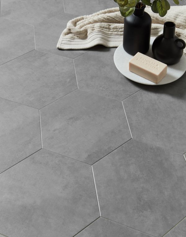 symphony hex tile dove grey