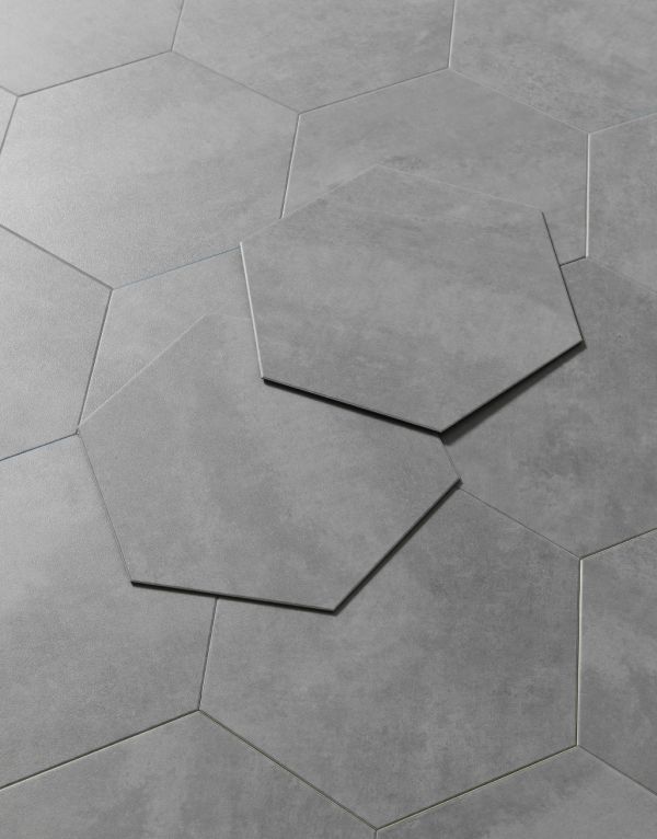 symphony hex tile dove grey