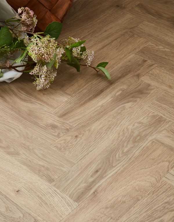 elegance herringbone crafted oak