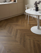 Signature Chevron - Rich Toffee Oak