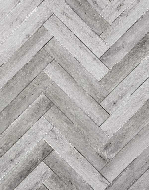 evocore premium herringbone shoreline grey oak