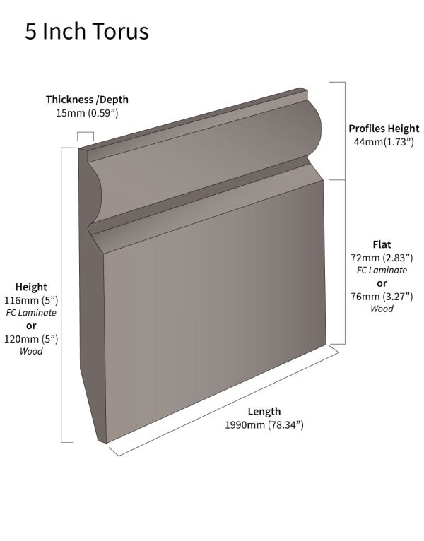 fc41 brown oak skirting