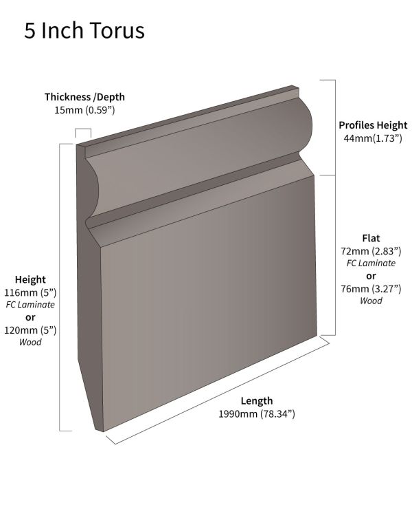 ws7 solid oak skirting