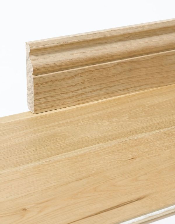 ws1 unfinished solid oak skirting