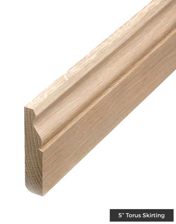 ws1 unfinished solid oak skirting