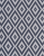 slate grey aztec rug