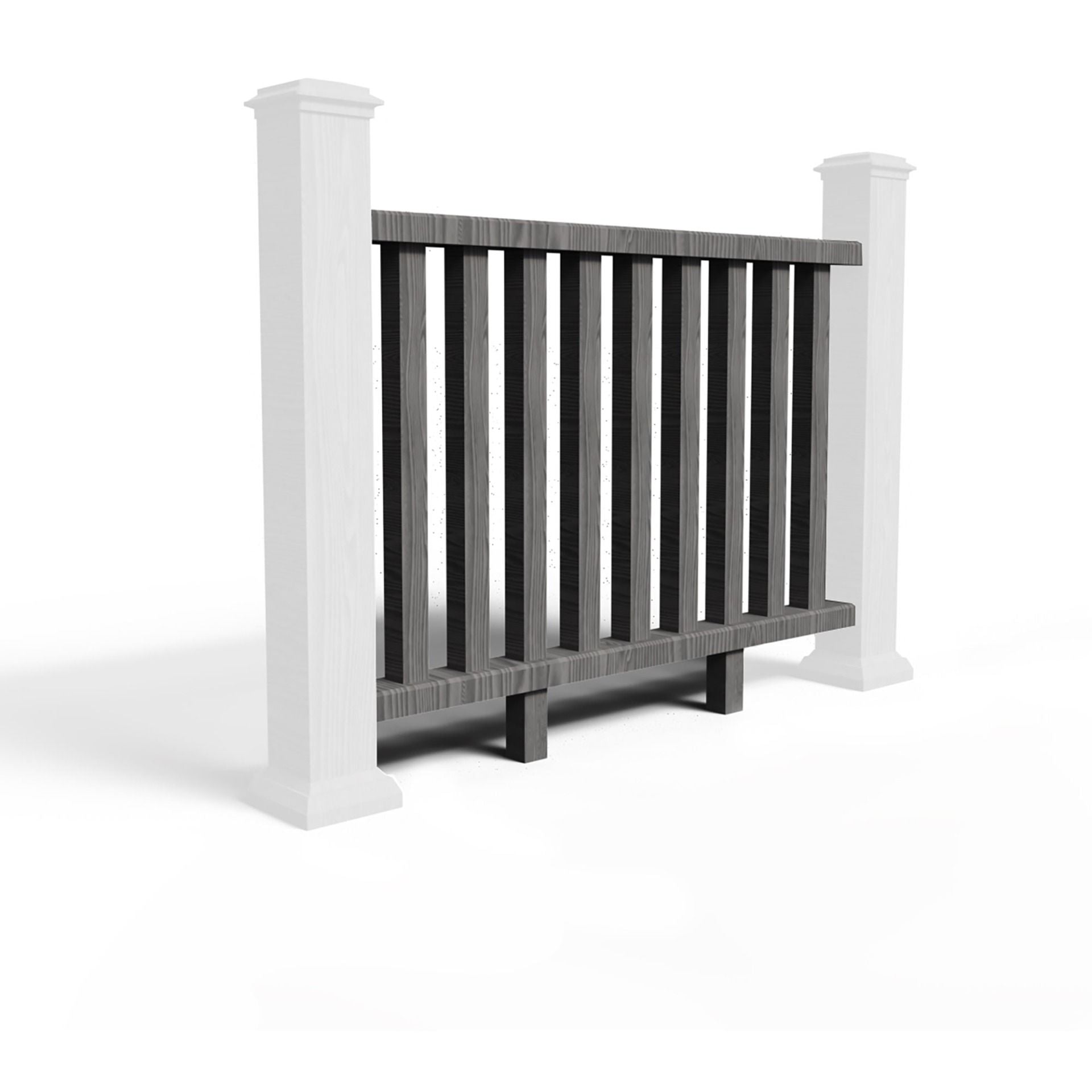 Stone Grey Classic Balustrade Railing Kit