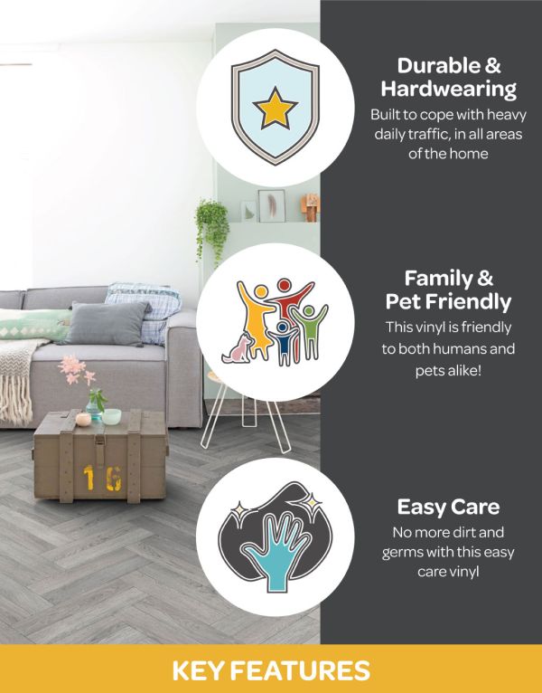 moderna dove oak herringbone