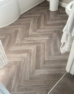 victoria toffee oak herringbone