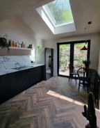 vintage chateau herringbone antique brown laminate flooring