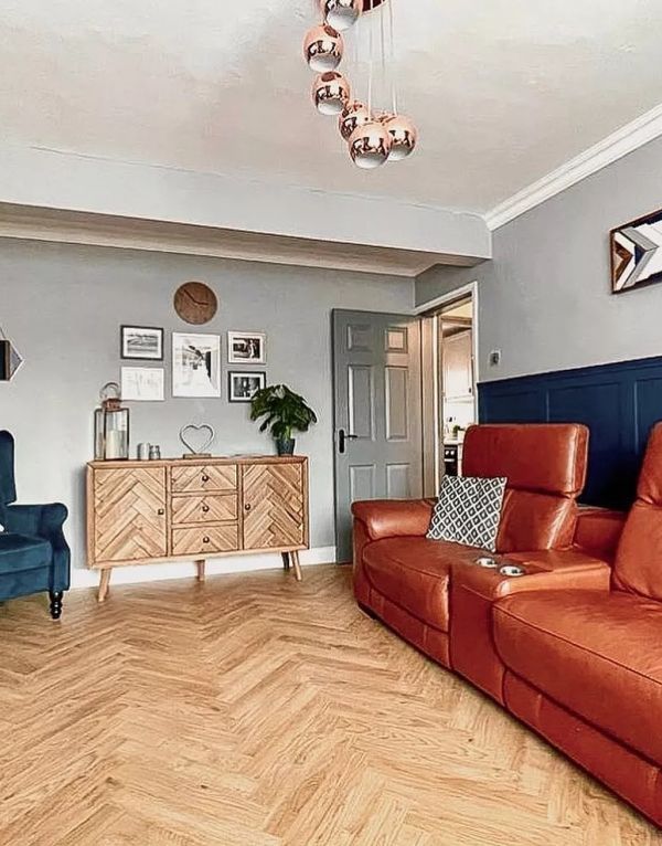 vintage chateau herringbone nature oak laminate flooring