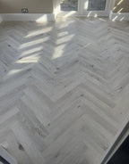 vintage chateau herringbone winter oak laminate flooring
