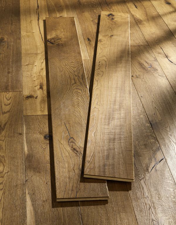 kingswood oak distressed brushed lacquered engineered wood flooring
