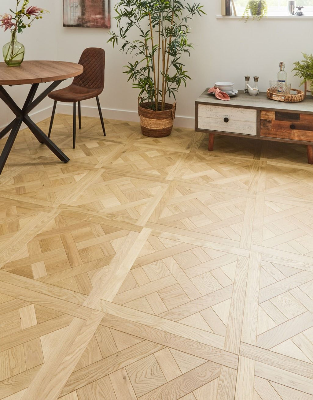 Versailles Tiles Natural Oak Engineered Wood Flooring
