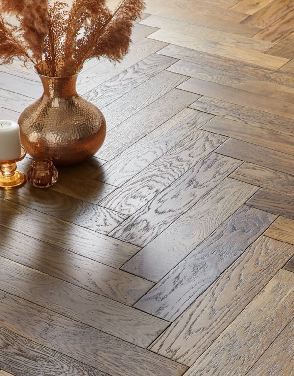 ashbury herringbone golden smoked oak brushed lacquered engineered wood flooring