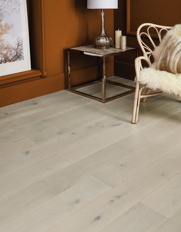 frozen oak brushed lacquered engineered wood flooring