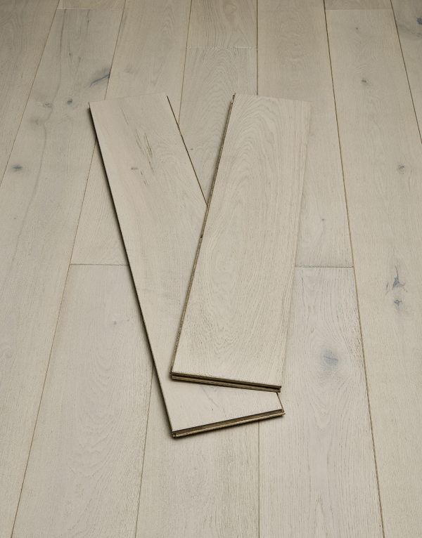 frozen oak brushed lacquered engineered wood flooring