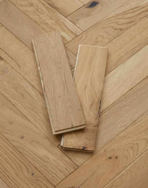 artisan herringbone light cotton oak brushed oiled engineered wood flooring