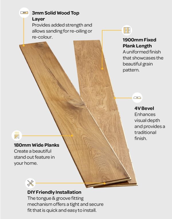 manhattan natural oak brushed oiled engineered wood flooring