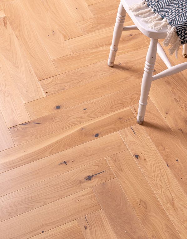 carpenters choice herringbone vanilla oak lacquered engineered wood flooring