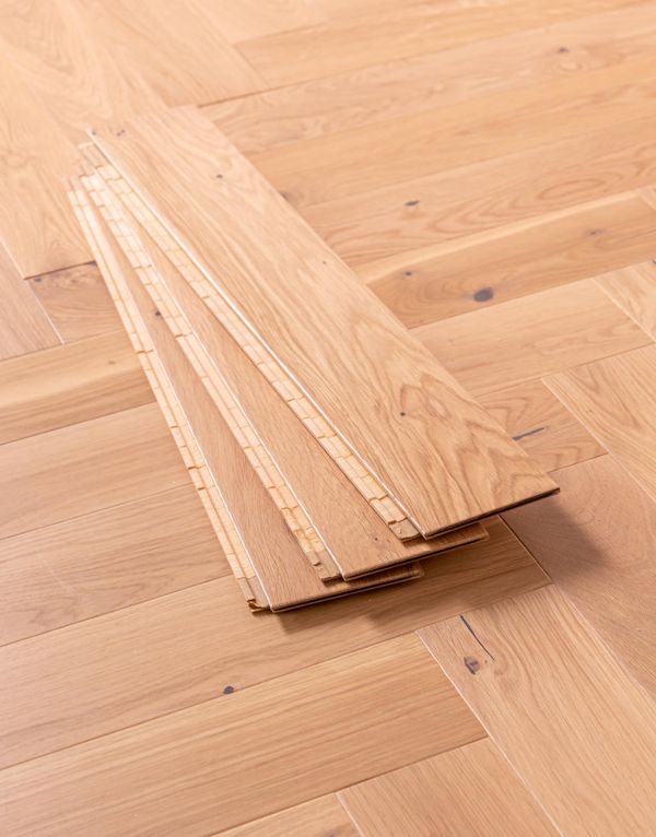 carpenters choice herringbone vanilla oak lacquered engineered wood flooring