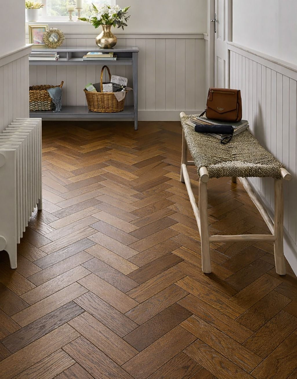 Belmont Herringbone Vintage Oak Brushed & Oiled Engineered Wood Flooring