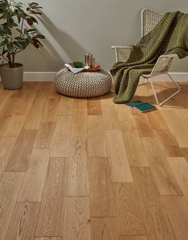 Loft Prime Natural Brushed & Lacquered Engineered Wood Flooring