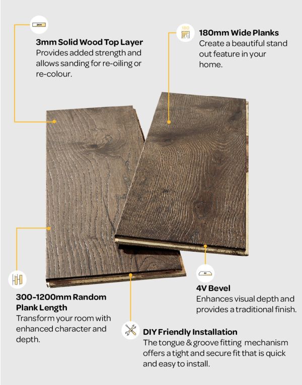 manhattan aged cottage oak brushed lacquered engineered wood flooring