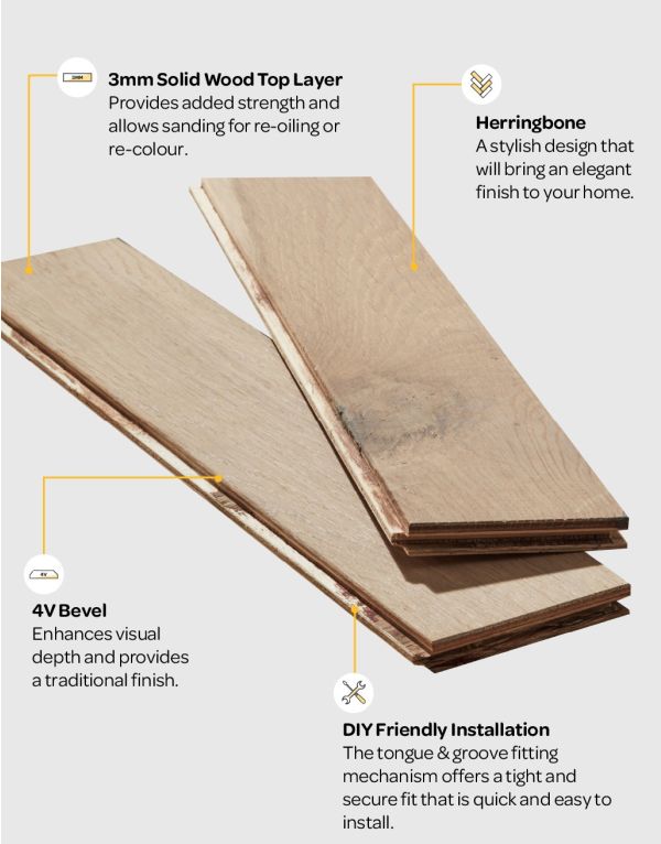 oxford herringbone bavarian oak engineered wood flooring