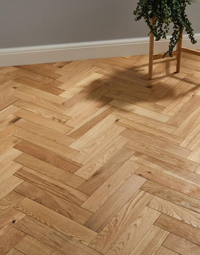 Oxford Herringbone Natural Oak Engineered Wood Flooring