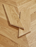 chelsea chevron natural oak brushed lacquered engineered wood flooring