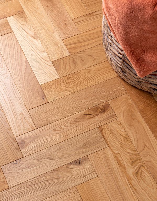 natural country herringbone oak brushed lacquered engineered wood flooring