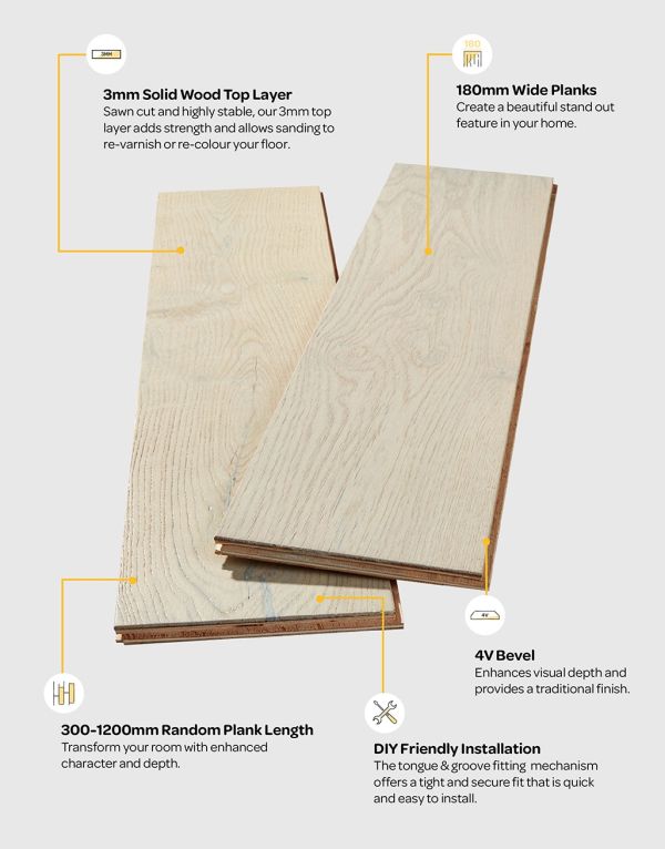 manhattan frozen oak brushed lacquered engineered wood flooring