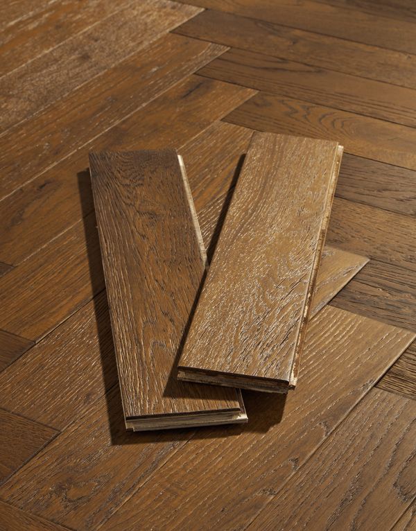 oxford herringbone honeycomb oak brushed oiled engineered wood flooring