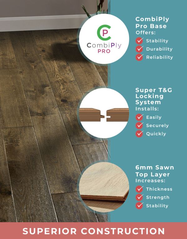 grand vintage oak distressed brushed lacquered engineered wood flooring
