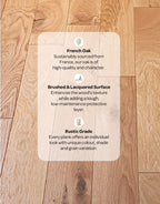 natural country oak brushed lacquered engineered wood flooring
