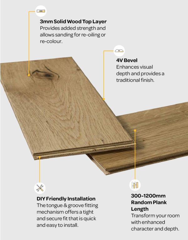 loft natural oak lacquered engineered wood flooring
