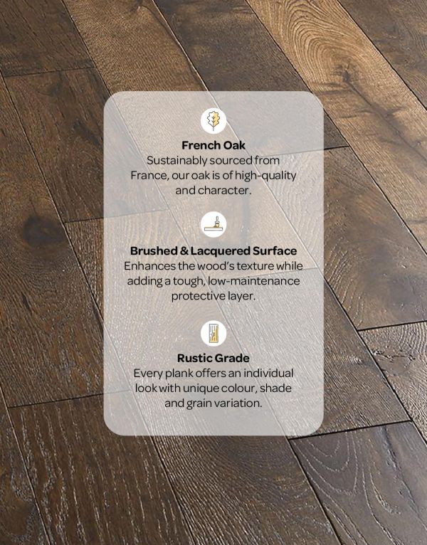 studio coffee oak brushed lacquered engineered wood flooring