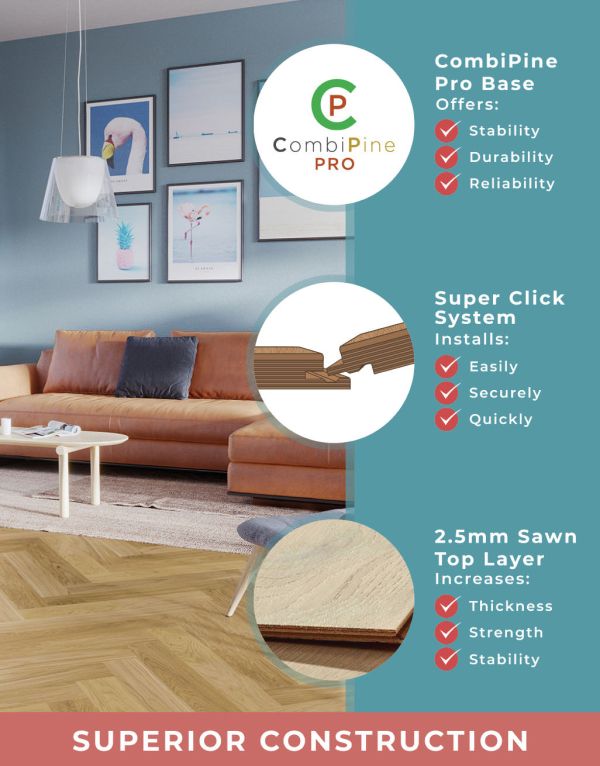 bayswater herringbone natural oak brushed lacquered engineered wood flooring