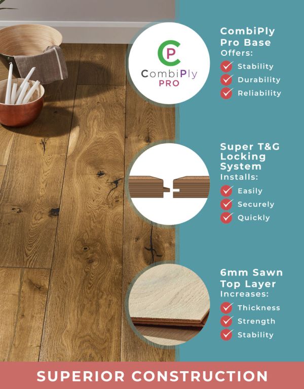 grand imperial golden smoked oak brushed lacquered engineered wood flooring