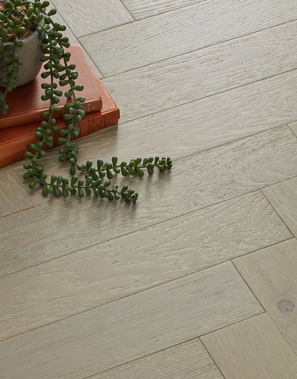 ashbury herringbone frosted oak brushed lacquered engineered wood flooring
