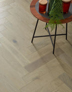 ashbury herringbone frosted oak brushed lacquered engineered wood flooring