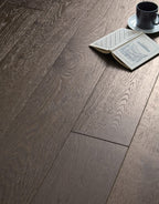 brooklyn coffee oak brushed lacquered engineered wood flooring