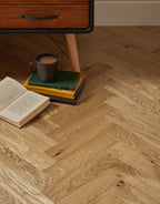 artisan herringbone natural champagne oak lacquered engineered wood flooring